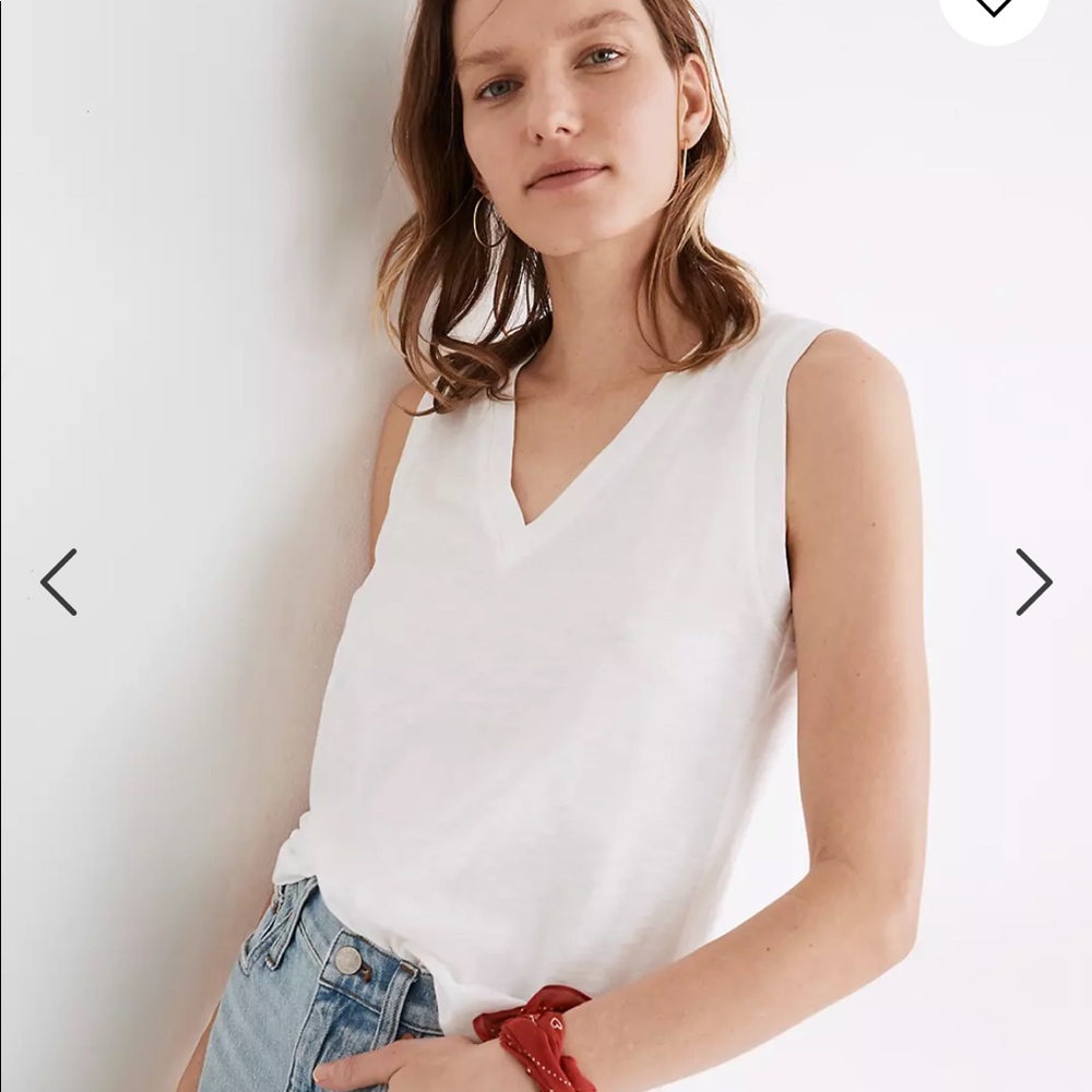 Madewell cotton v-neck
